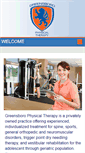Mobile Screenshot of greensborophysicaltherapy.com